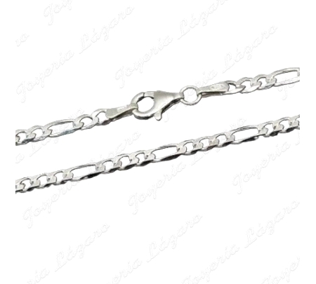 CADENA 60 CM. PLATA 3X1 3mm                                                                         
