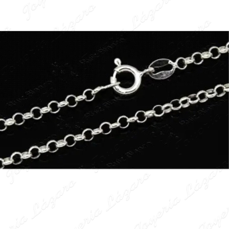 CADENA 60 CM. PLATA ROLO 3mm                                                                        