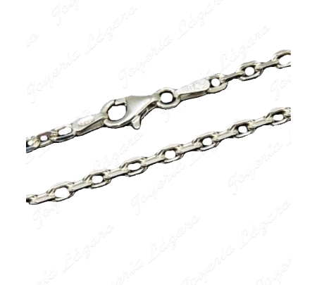 CADENA 60 CM. PLATA FORZADA 3.5mm                                                                   