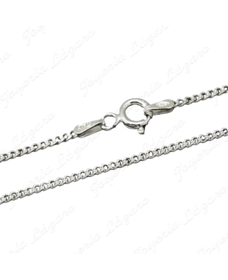 CADENA 50 CM. PLATA BARBADA 2mm                                                                     