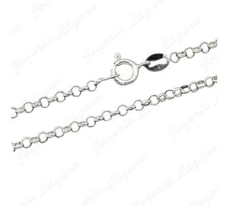 CADENA 50 CM. PLATA ROLO 2.5MM                                                                      