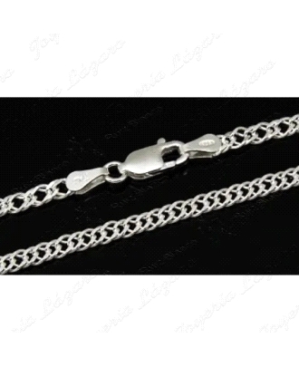 CADENA 50 CM. PLATA DOBLE ROMBO 3MM                                                                 