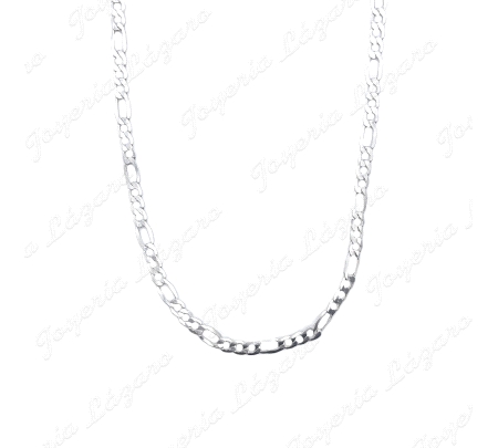 CADENA 60 CM. PLATA 3X1 8MM                                                                         