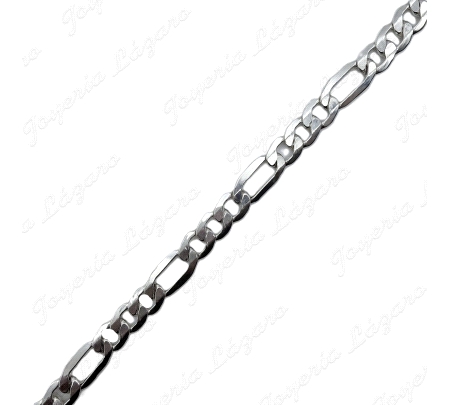 CADENA 60 CM. PLATA 3X1 8MM