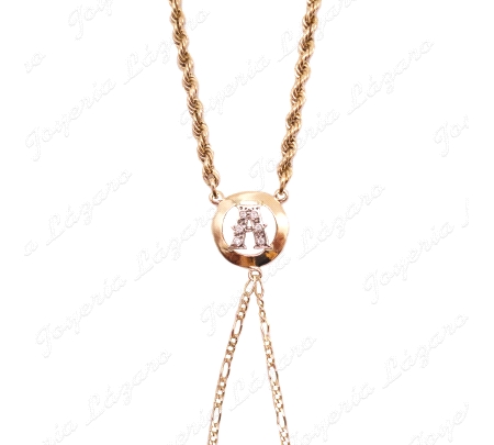 PULSERA ROMANA ORO 18KT OCASION LETRA A BICOLOR                                                     
