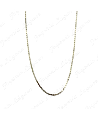CADENA 50 CM. ORO 18 KTS PLANA DISEÑO ITALIANO