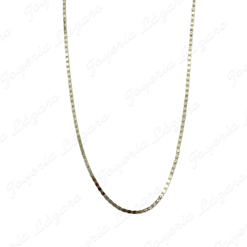 CADENA 50 CM. ORO 18 KTS PLANA DISEÑO ITALIANO                                                      