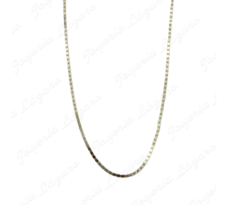CADENA 50 CM. ORO 18 KTS PLANA DISEÑO ITALIANO