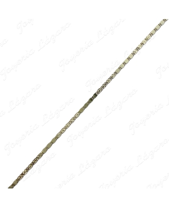 CADENA 50 CM. ORO 18 KTS PLANA DISEÑO ITALIANO