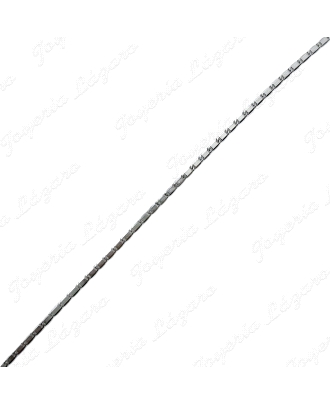 CADENA 45 CM. ORO 18 KTS BLANCO PLANA ITALIANA