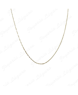CADENA 40 CM. ORO 18 KTS SINGAPUR 1MM