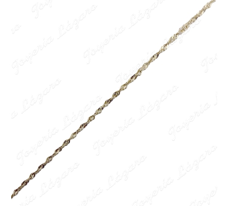 CADENA 40 CM. ORO 18 KTS SINGAPUR 1MM