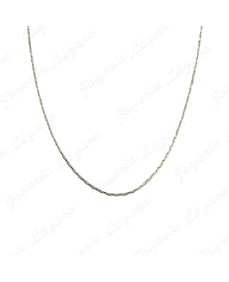 CADENA 40 CM. ORO 18 KTS ESLABON BARCO 1MM