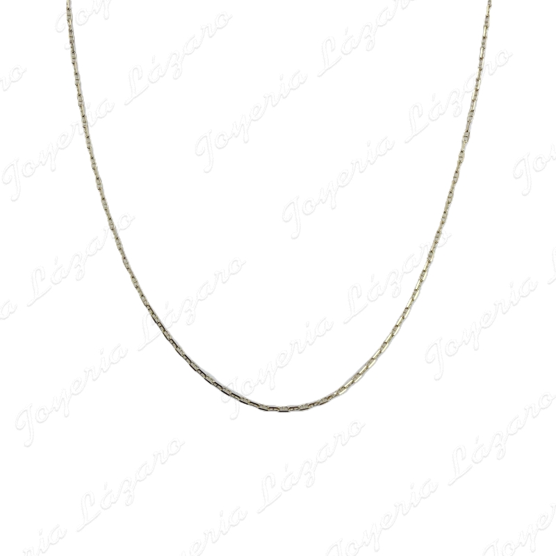 CADENA 40 CM. ORO 18 KTS ESLABON BARCO 1MM                                                          