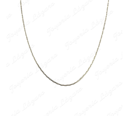 CADENA 40 CM. ORO 18 KTS ESLABON BARCO 1MM