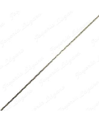 CADENA 40 CM. ORO 18 KTS ESLABON BARCO 1MM