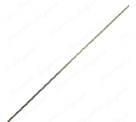 CADENA 40 CM. ORO 18 KTS ESLABON BARCO 1MM
