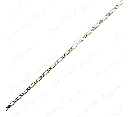 CADENA 45 CM. ORO 18 KTS 1X1
