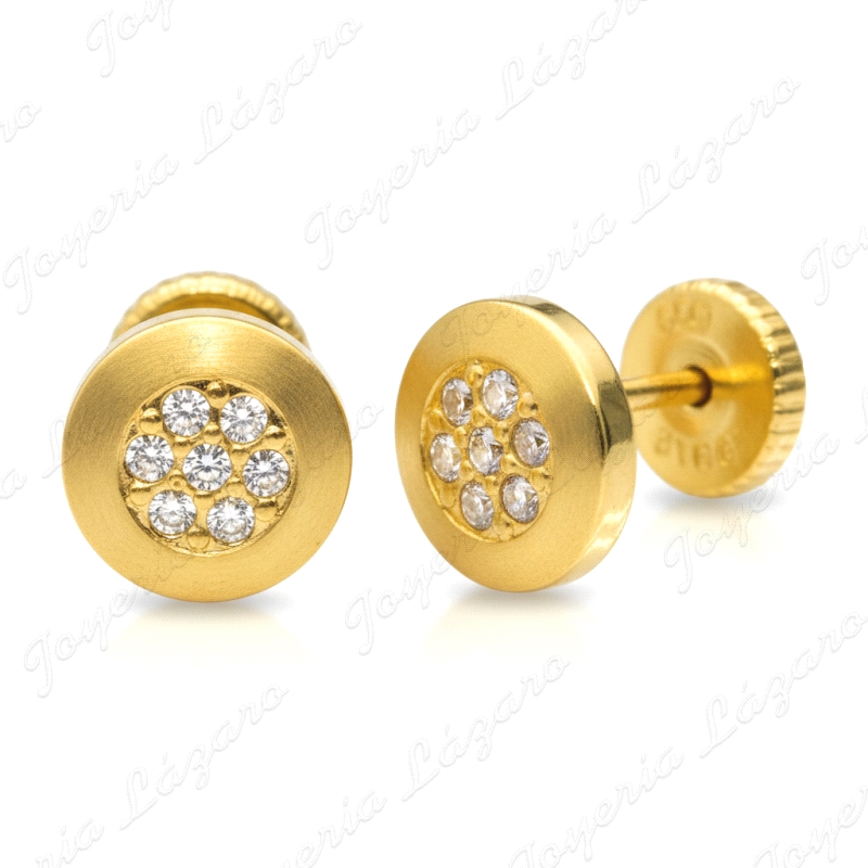 PEND. TORN. ORO 18 KTS REDONDOS MICROENGASTE 7MM                                                    