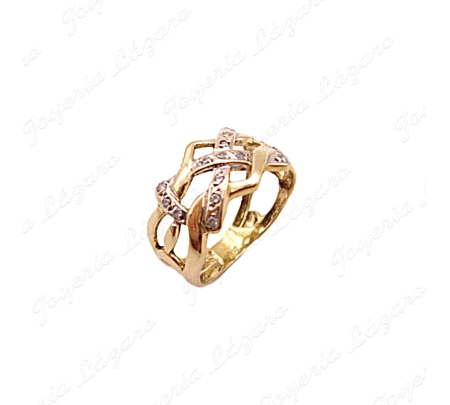 SORTIJA ORO 18KT SEMINUEVO TRENZA