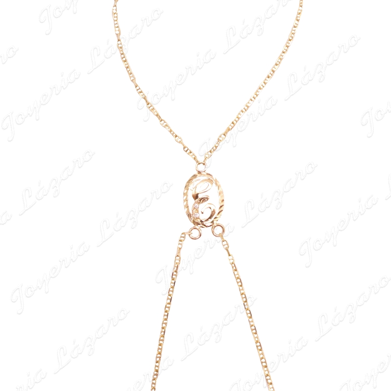 PULSERA ROMANA ORO 18KT SEMINUEVO LETRA E                                                           