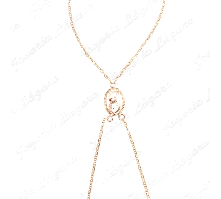 PULSERA ROMANA ORO 18KT SEMINUEVO LETRA E