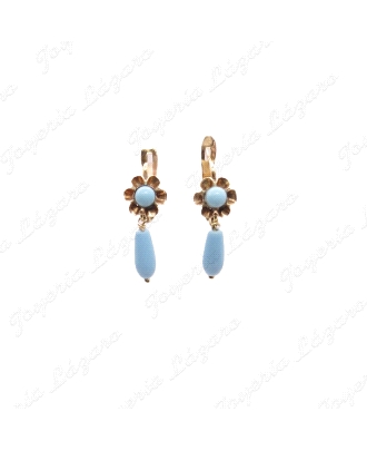 PEND. CORAL/SIMIL ORO 18KT OCASION ARQUILLO+PERITA  TURQUESA C. CAT.                                
