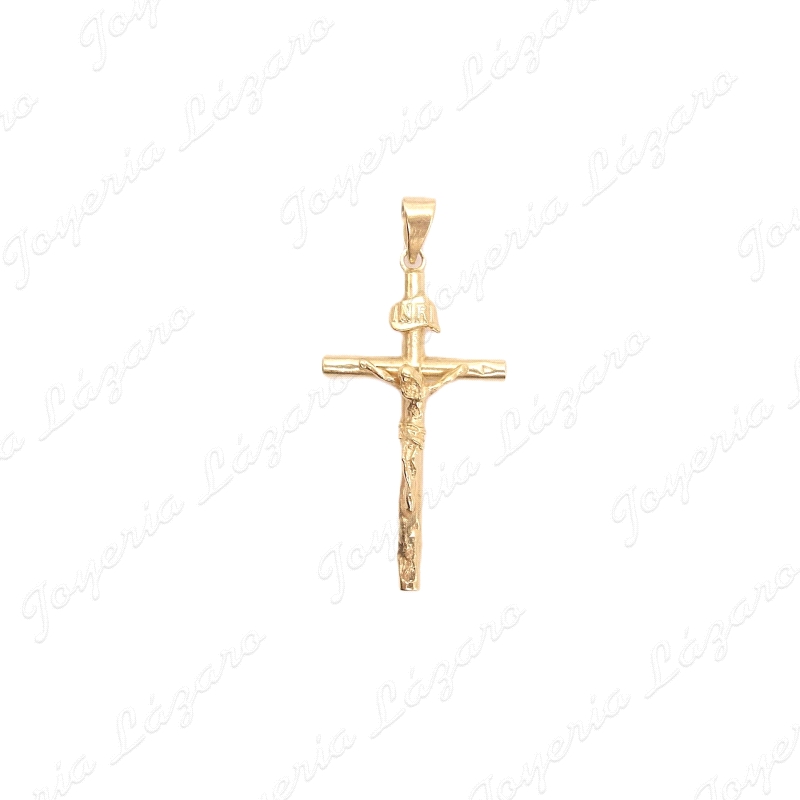 CRUZ ORO 18KT OCASION TUBO CON CRISTO 17X32                                                         