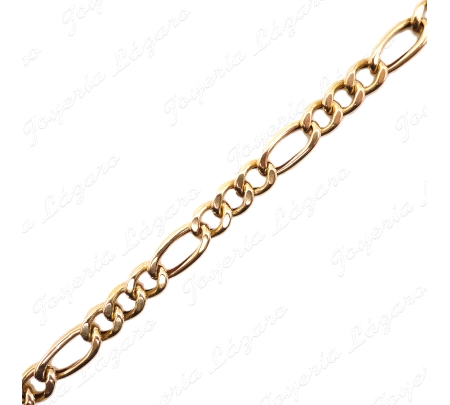 CADENA 60 CM. ORO 18KT OCASION 3X1 6MM