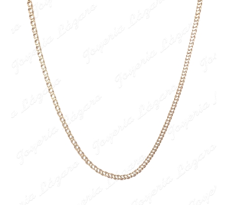 CADENA 55 CM. ORO 18KT OCASION BARBADA DOBLE