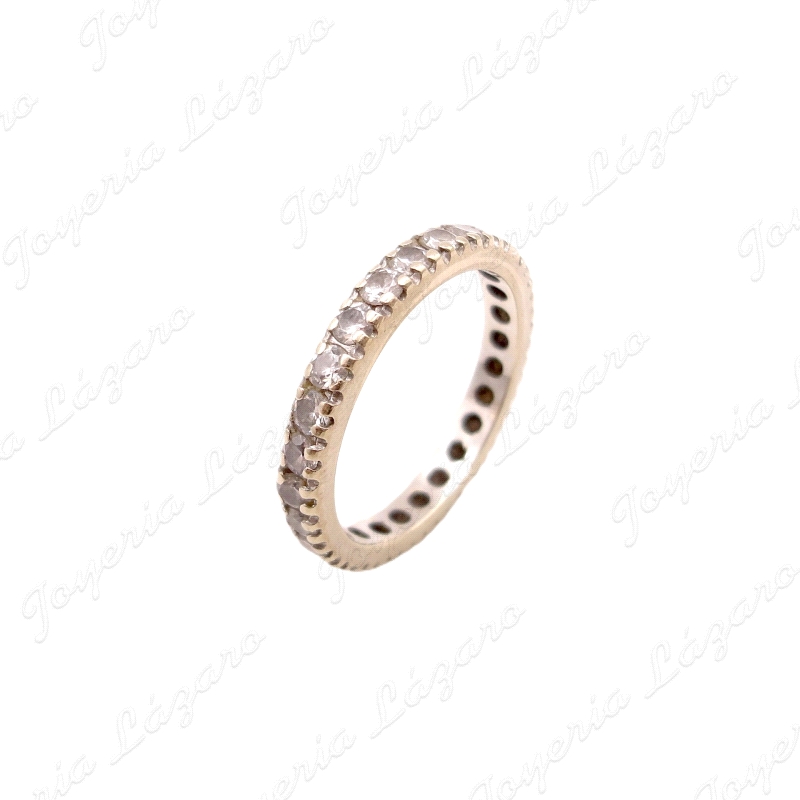 ALIANZA ORO 18KT OCASION CIRCONITAS ENGASTE                                                         