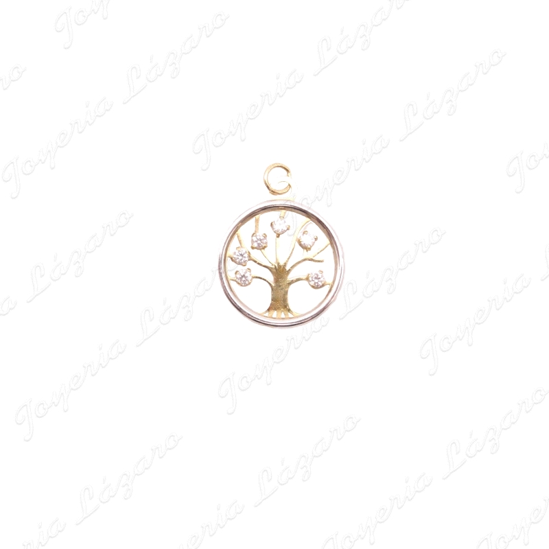 COLGANTE ORO 9 KTS BICOLOR ARBOL VIDA                                                               