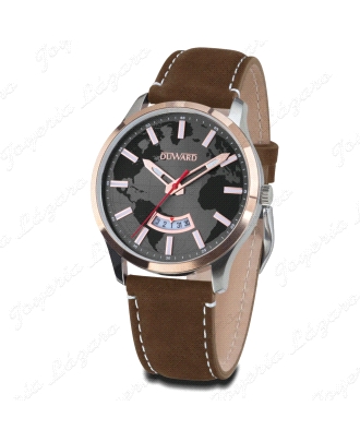 DUWARD RELOJ CABALLERO ESFERA MUNDO CORREA MARRON                                                   