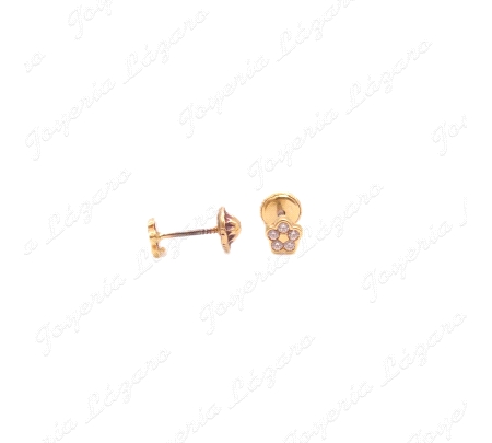 PEND. TORN. ORO 18KT OCASION FLOR CIRCO