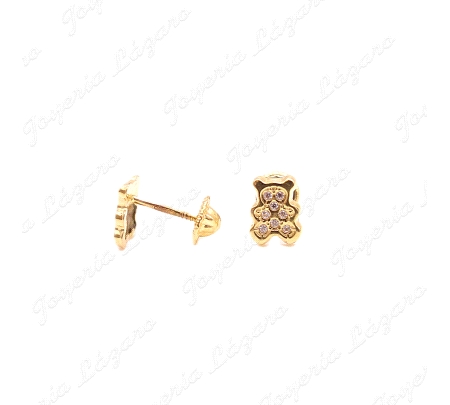 PEND. TORN. ORO 18KT OCASION OSITOS CIRCO
