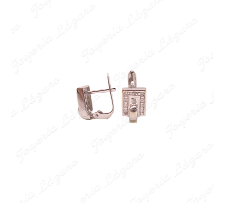 PEND. ORO 18KT BLANCO SEMINUEVOSCUADRADO C. CAT.