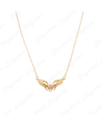 GARGANTILLA ORO 18KT OCASION MOTIVO PERLA+3 CIRCO