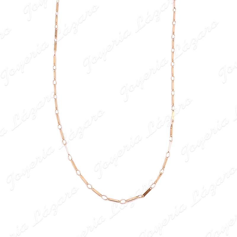 CADENA 50 CM. ORO 18KT OCASION PLACAS CHAPA                                                         
