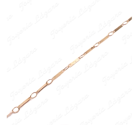 CADENA 50 CM. ORO 18KT OCASION PLACAS CHAPA