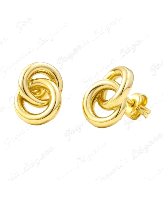 PEND. ORO 18 KTS NUDO DOBLE 9.5MM PRESION                                                           