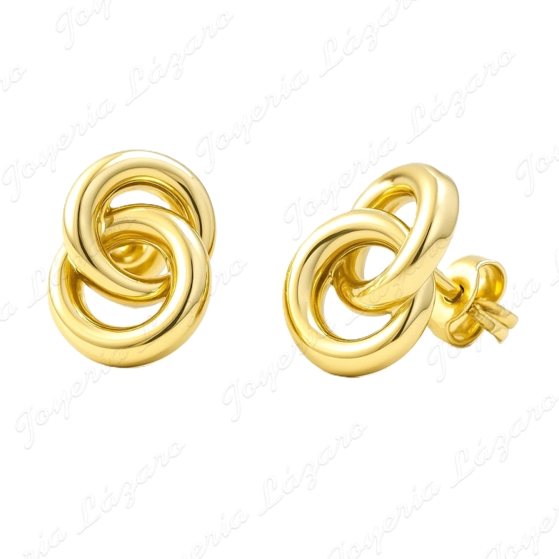 PEND. ORO 18 KTS NUDO DOBLE 9.5MM PRESION                                                           