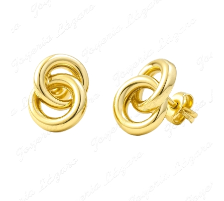 PEND. ORO 18 KTS NUDO DOBLE 9.5MM PRESION