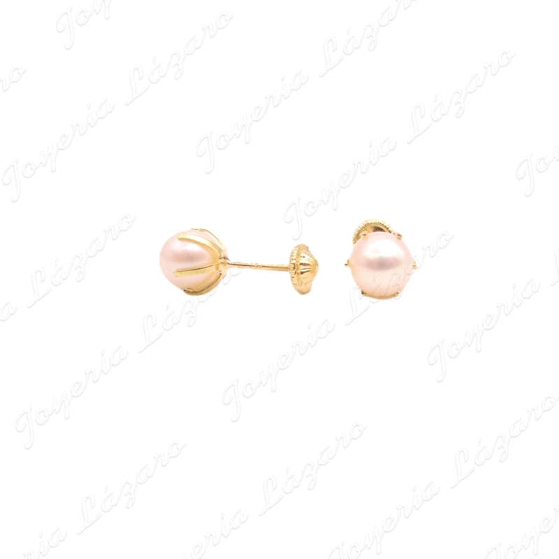 PEND. TORN. ORO 18 KTS PERLA 6mm 6 PATILLAS                                                         