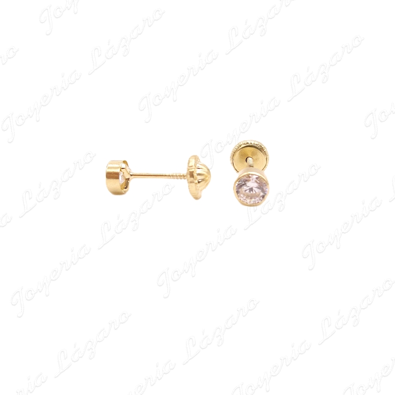 PEND. TORN. ORO 18 KTS CIRCONITA 4mm CERCO REDONDO BOCEL                                            