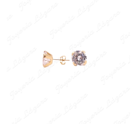 PEND. ORO 9 KTS CIRCONITA 8mm 4 GARRAS C. PRECION