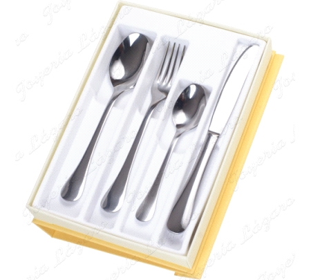 JUEGO 4 CUBIERTOS ARTICULO DE REGALO                                                                