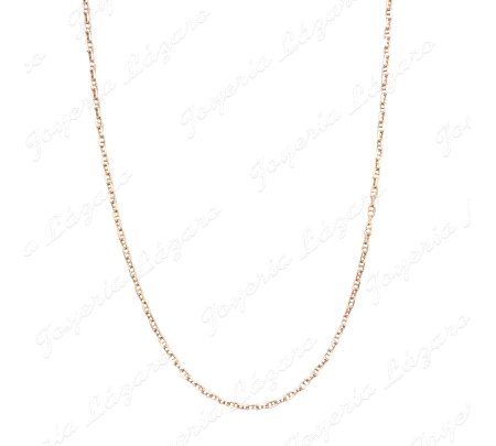 CADENA 60 CM. ORO 18KT SEMINUEVA ESLABON BARCO 2MM