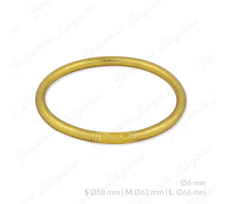 PULSERA ARO PAN DE ORO 06MM DORADA                                                                  