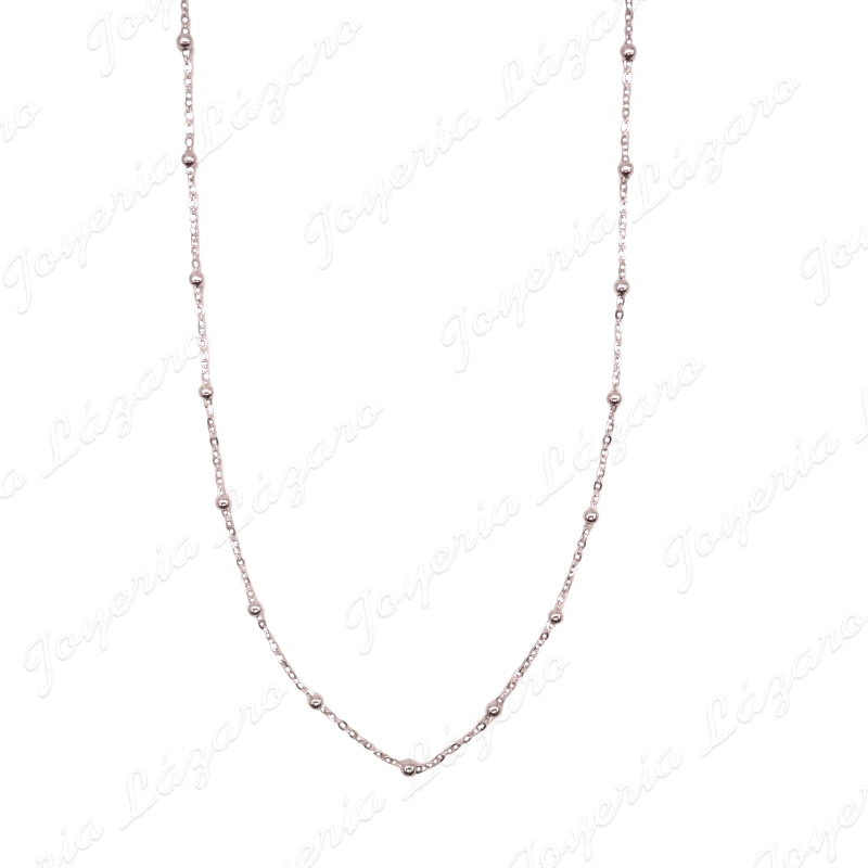 CADENA 40 CM. PLATA BOLITAS                                                                         