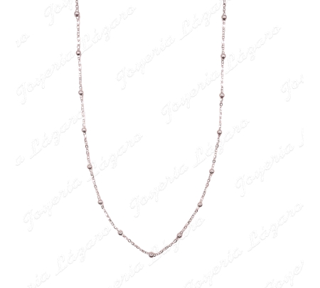 CADENA 40 CM. PLATA BOLITAS                                                                         